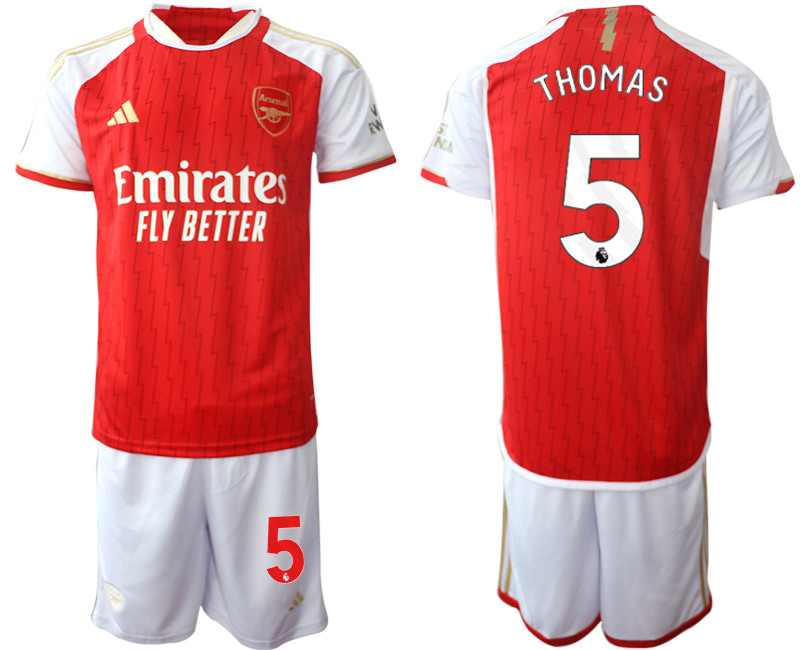 Arsenal home 5# THOMAS 2023-24 suit Soccer Jerseys