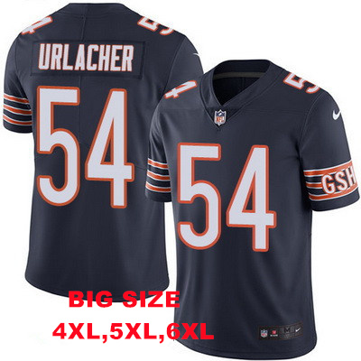 BIG SIZE Men's Chicago Bears #54 Brian Urlacher Navy Blue Nike Limited Jersey