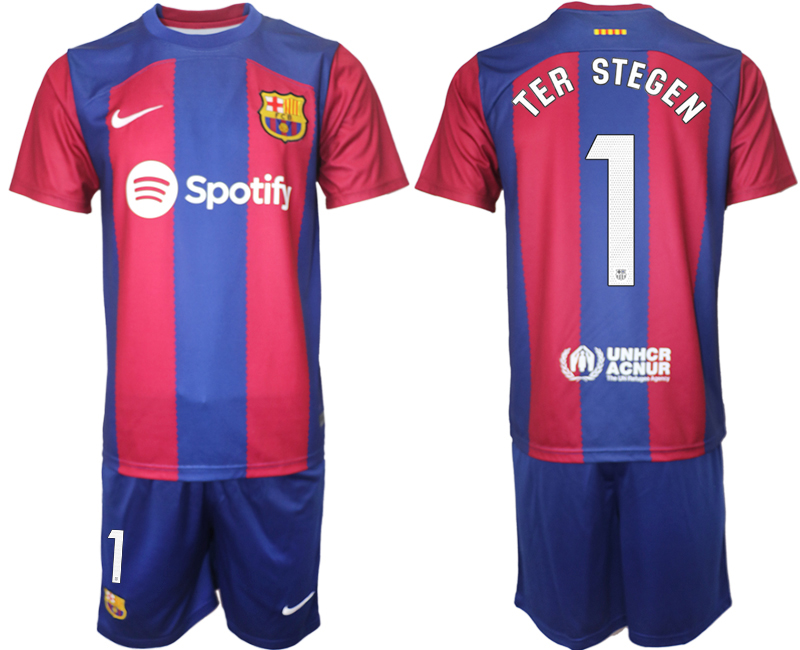 Barcelona home 1# TER STEGEN 2023-24 Suite Soccer jerseys