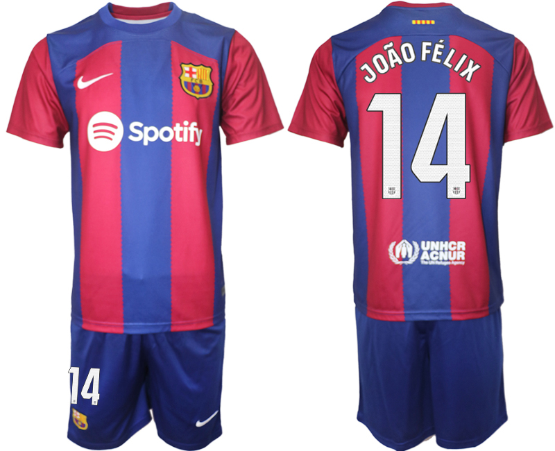 Barcelona home 14# JOAO FELIX 2023-24 Suite Soccer jerseys