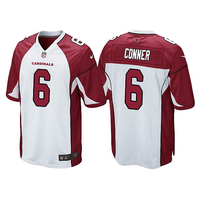 Cardinals #6 James Conner Game White Men's Jersey