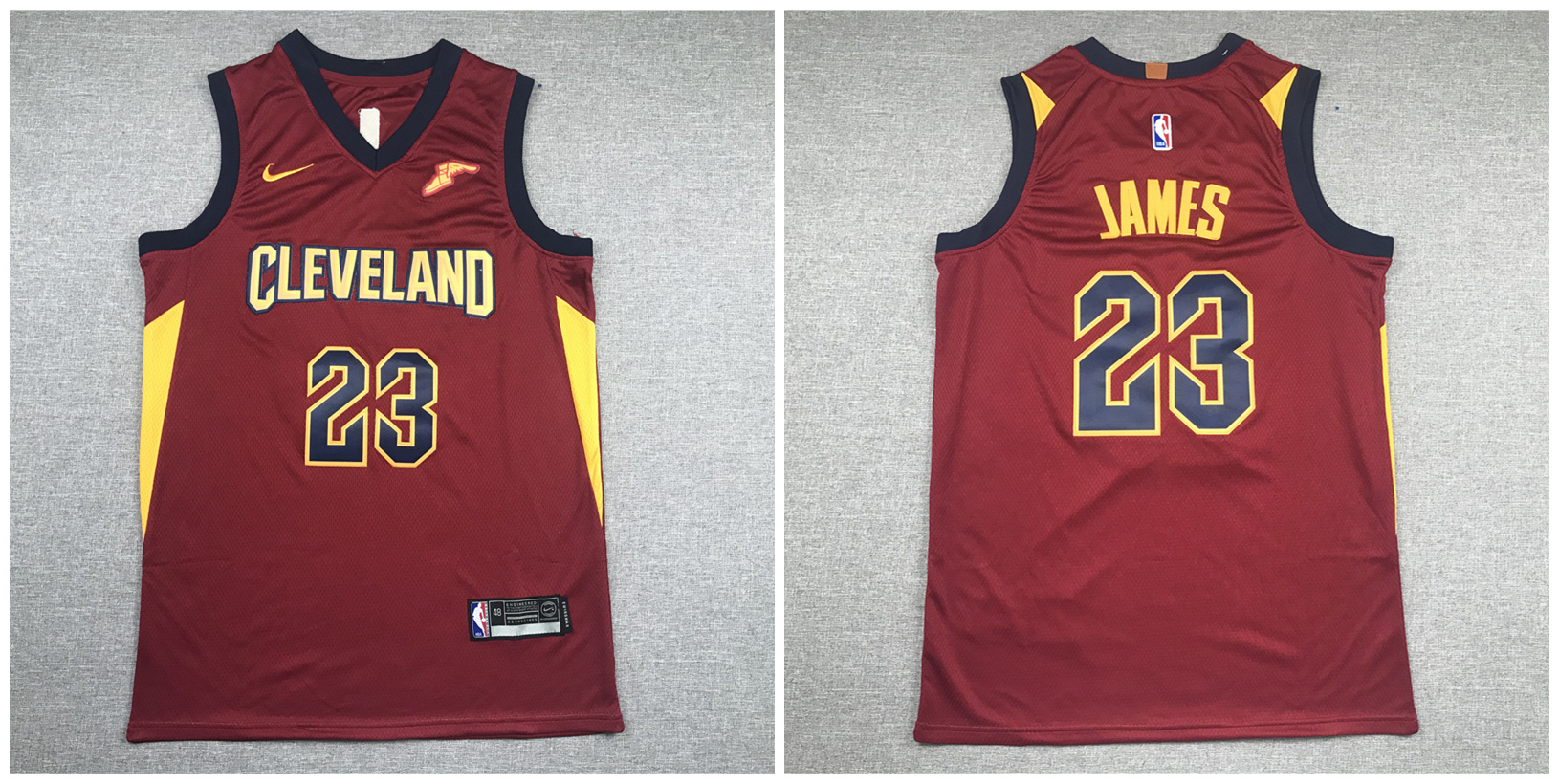 Cavaliers 23 Lebron James Red Nike Swingman Jersey