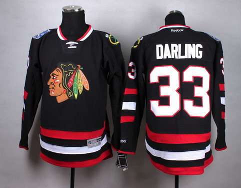 Chicago Blackhawks #33 Scott Darling 2014 Stadium Series Black Jersey