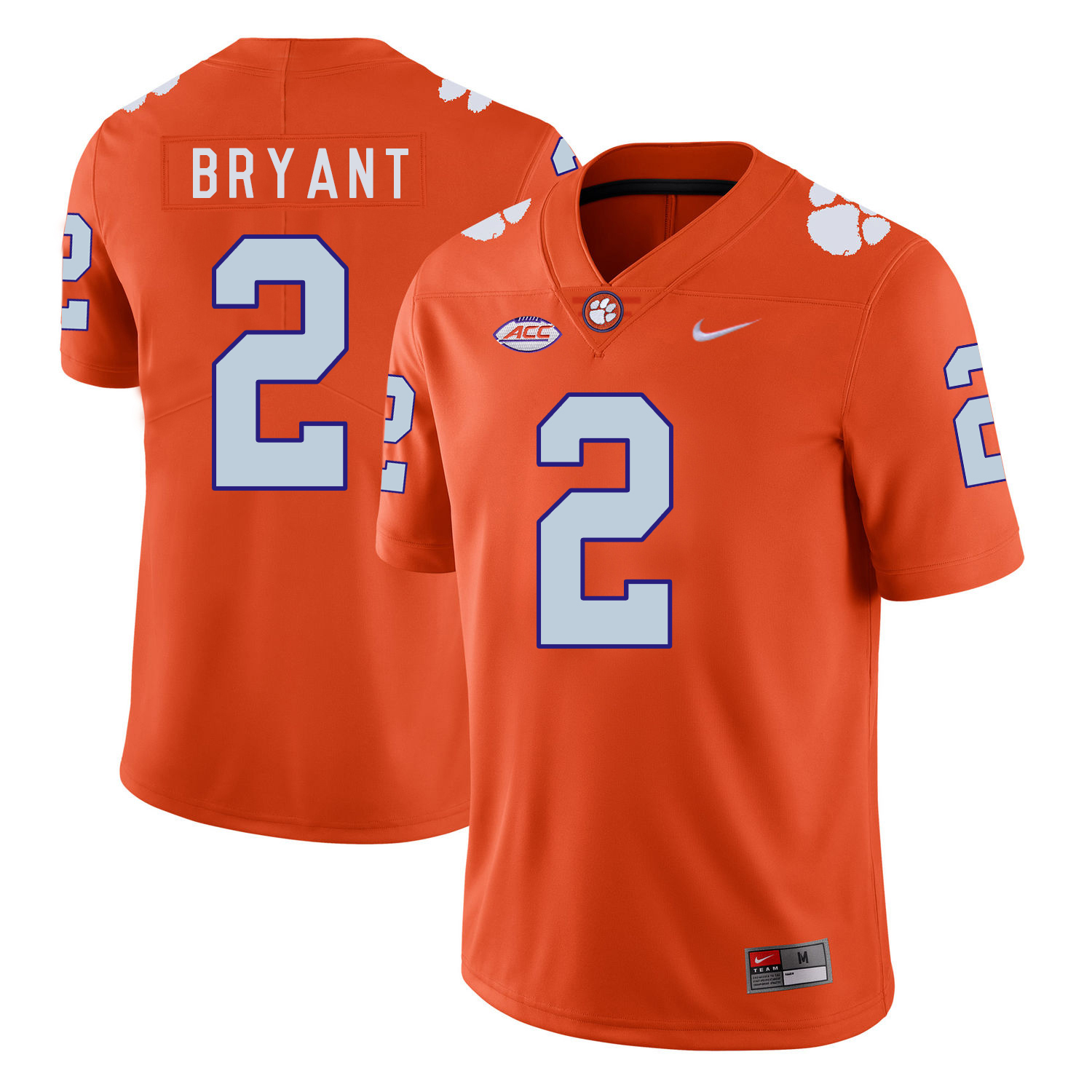 Clemson Tigers 2 Kelly Bryant Orange Nike College Football Jersey