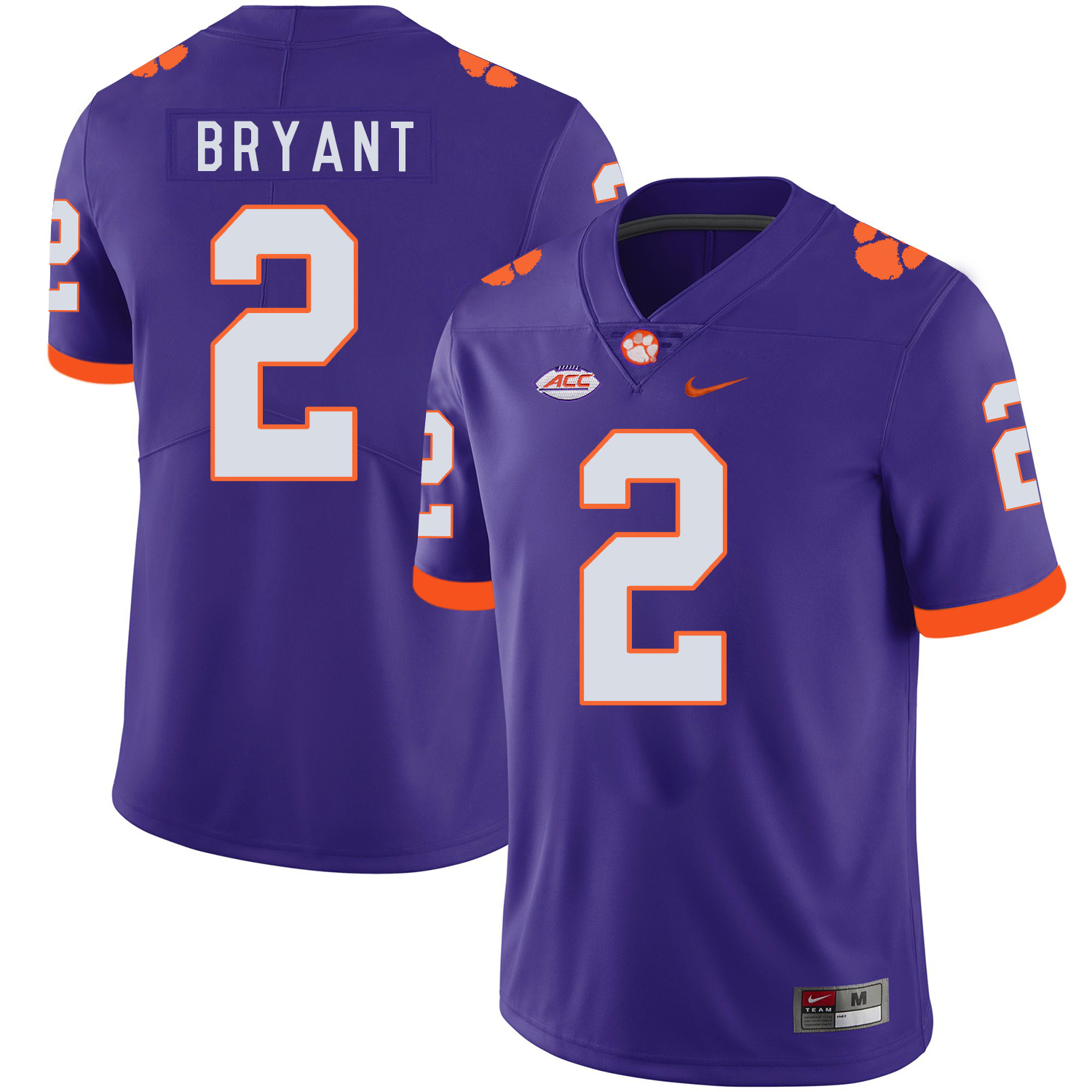 Clemson Tigers 2 Kelly Bryant Purple Nike College Football Jersey