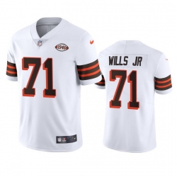 Cleveland Browns 71 Jedrick Wills Jr Nike 1946 Collection Alternate Vapor Limited NFL Jersey White