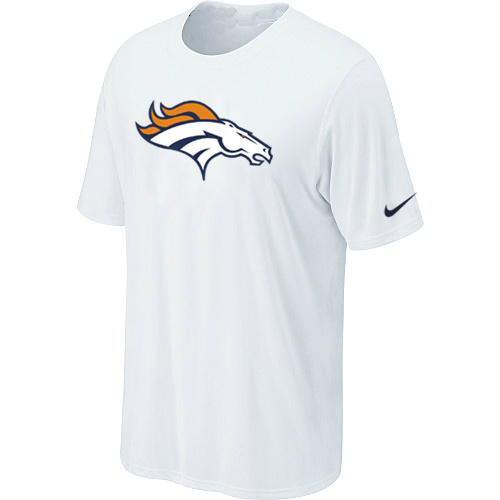 Denver Broncos Sideline Legend Authentic Logo T-Shirt White