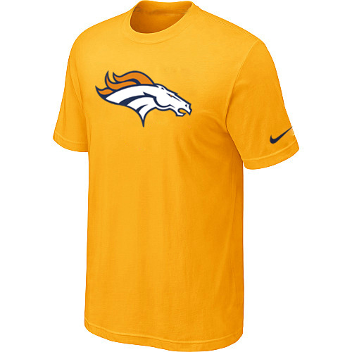 Denver Broncos Sideline Legend Authentic Logo T-Shirt Yellow