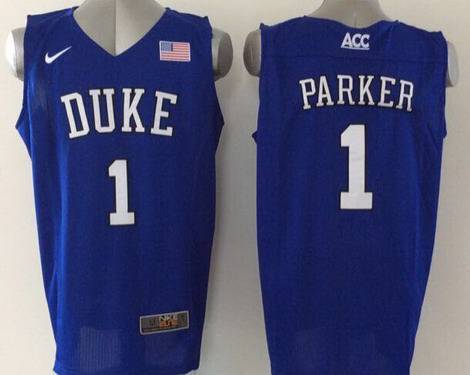 Duke Blue Devils #1 Jabari Parker 2015 Blue Jersey