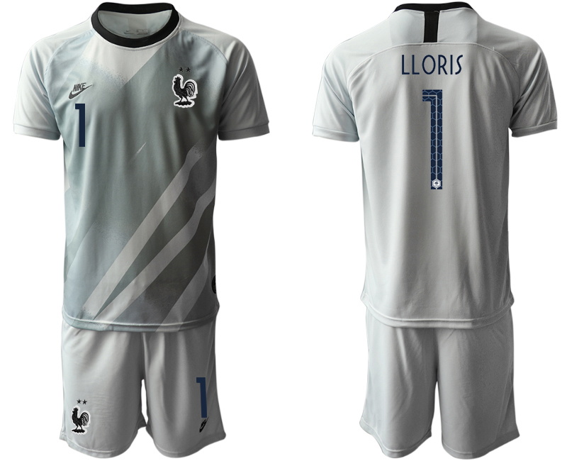 France-1-LLORIS-Gray-Goalkeeper-UEFA-Euro-2020-Soccer-Jersey