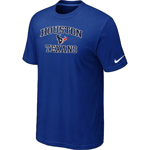 Houston Texans Heart & Soul Blue T-Shirt