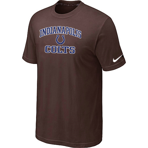 Indianapolis Colts Heart & Soul Brown T-Shirt