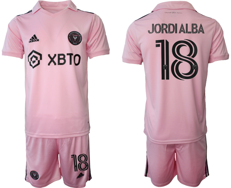 Inter Miami CF home 18# JORDIALBA 2023-24 suit soccer jerseys