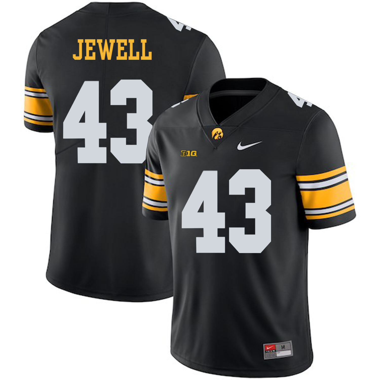 Iowa Hawkeyes 43 Josey Jewell Black College Football Jersey