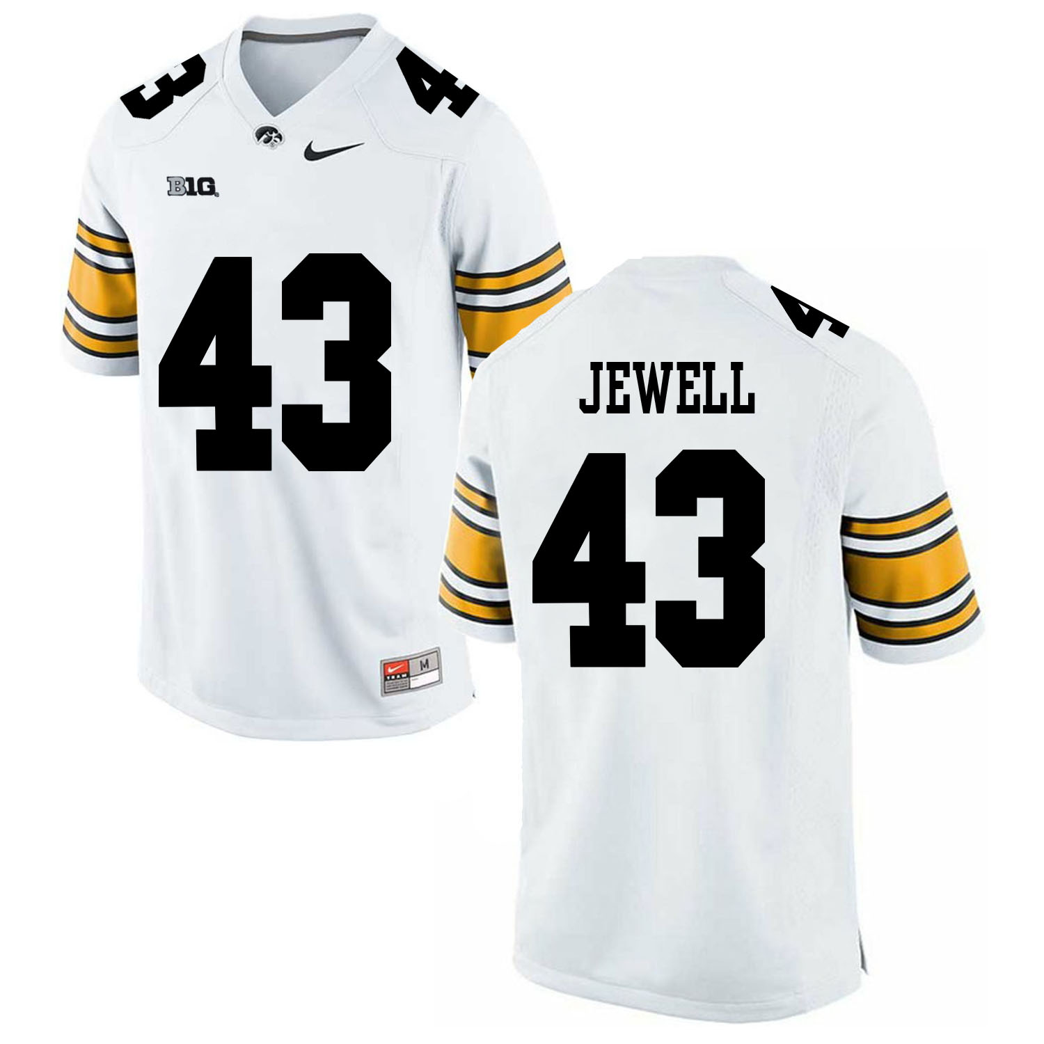 Iowa Hawkeyes 43 Josey Jewell White College Football Jersey