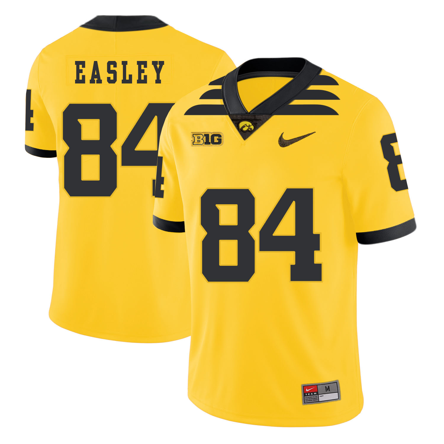 Iowa Hawkeyes 84 Nick Easley Yellow College Football Jersey