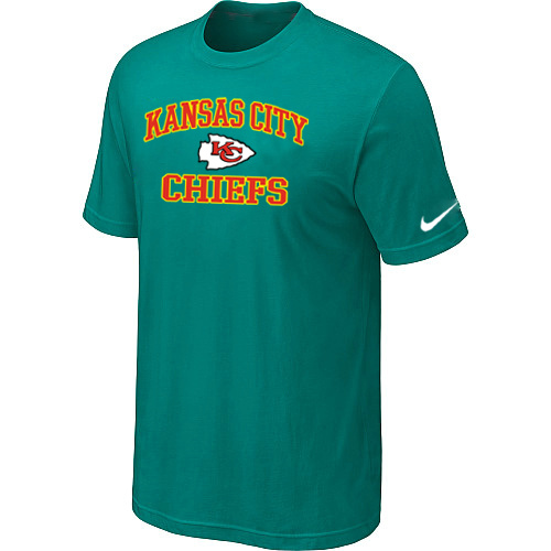 Kansas City Chiefs Heart & Soul Green T-Shirt