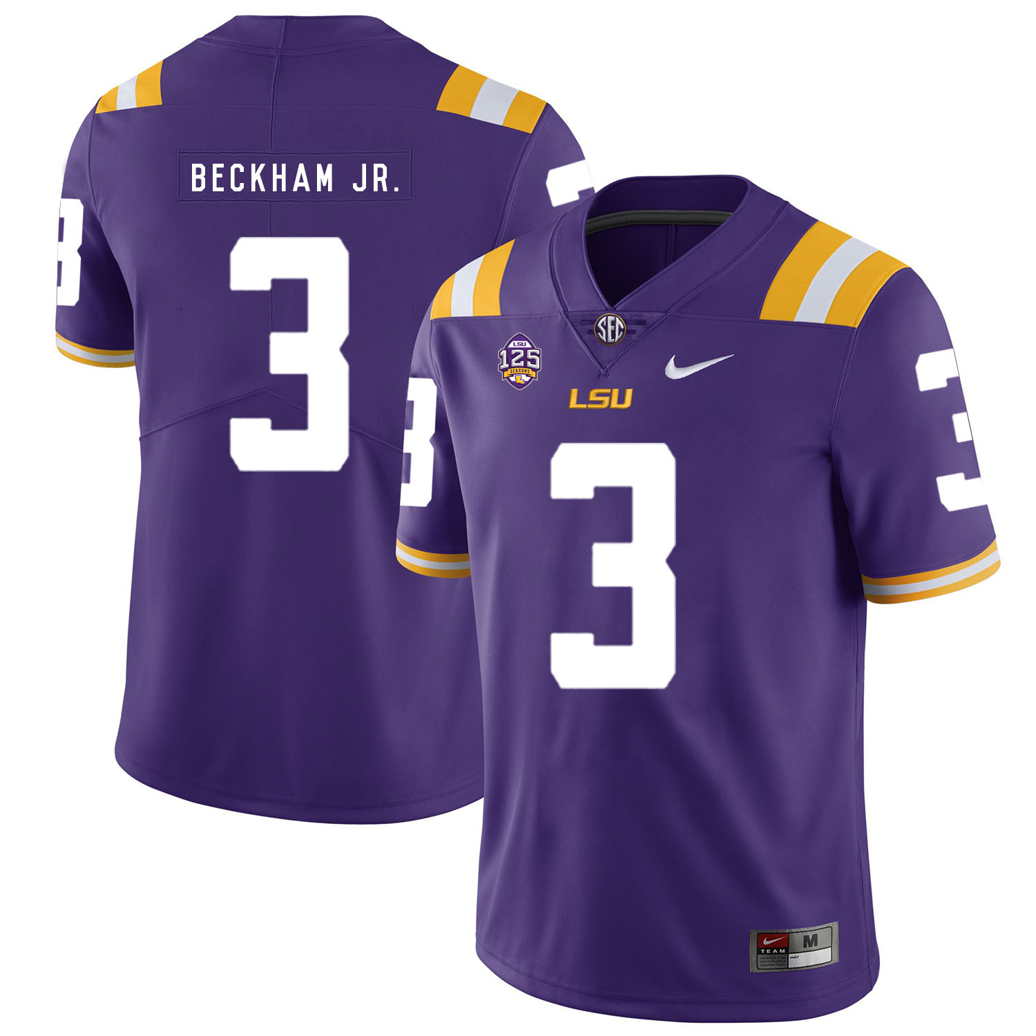 LSU Tigers 3 Odell Beckham Jr. Purple Nike College Football Jersey