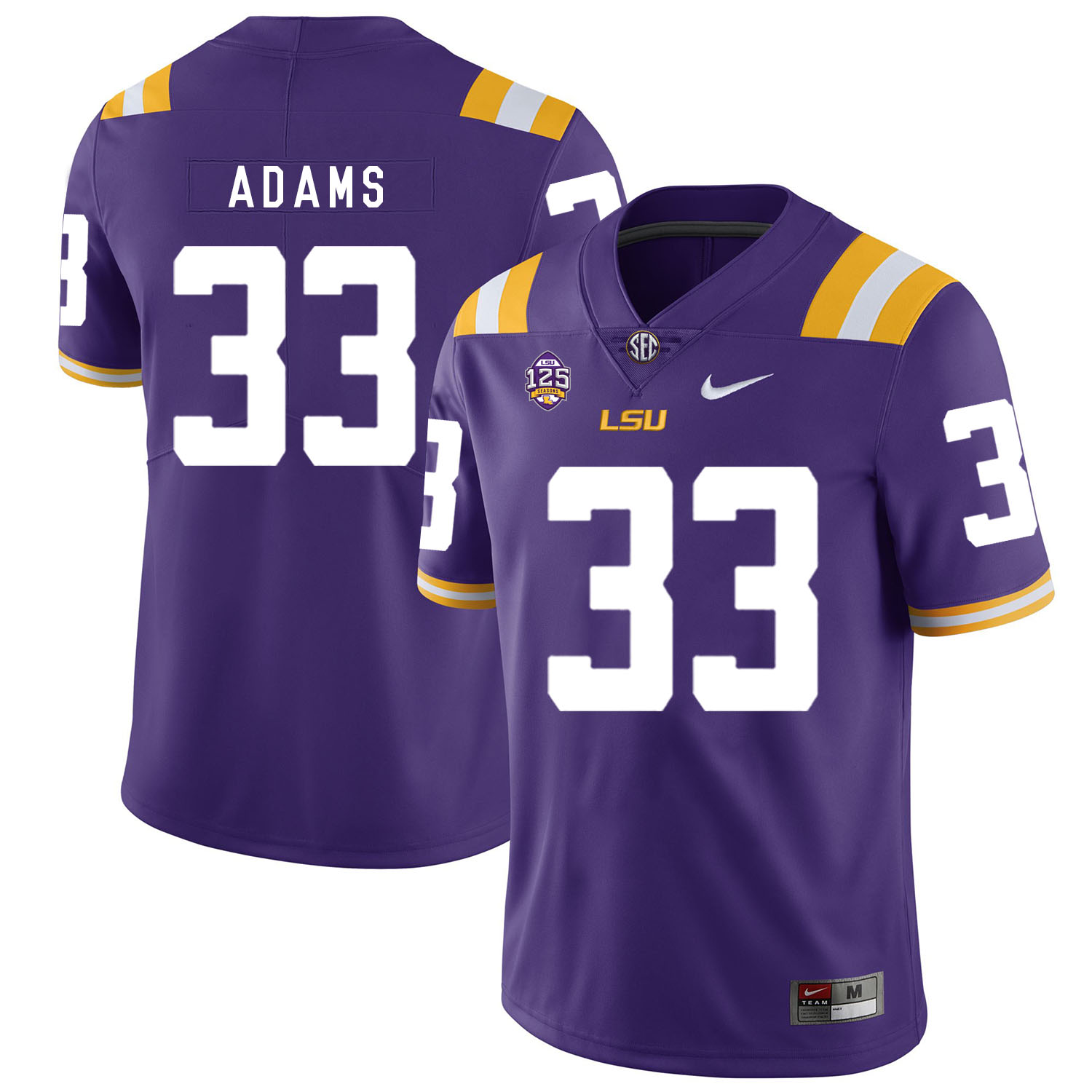 LSU Tigers 33 Jamal Adams Purple Nike College Football Jersey