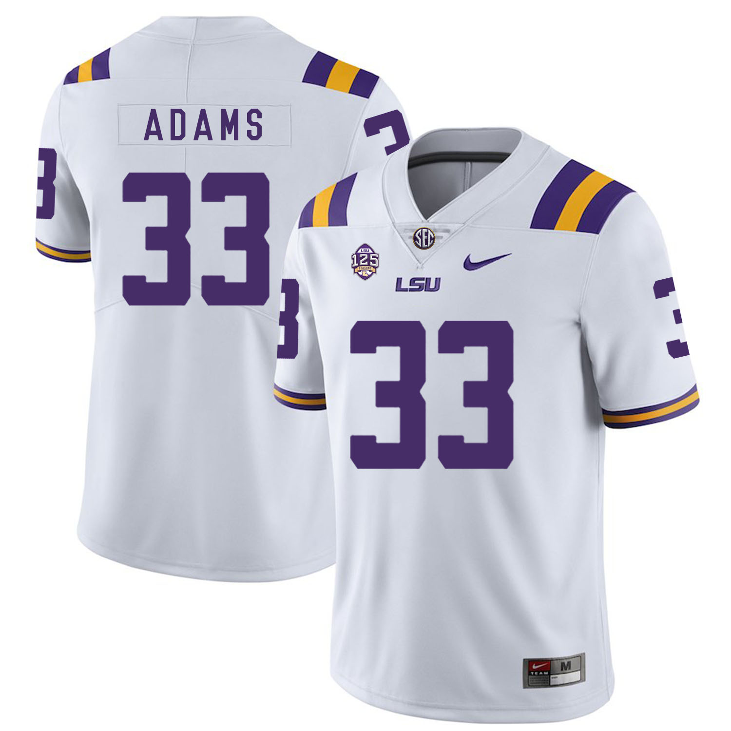 LSU Tigers 33 Jamal Adams White Nike College Football Jersey