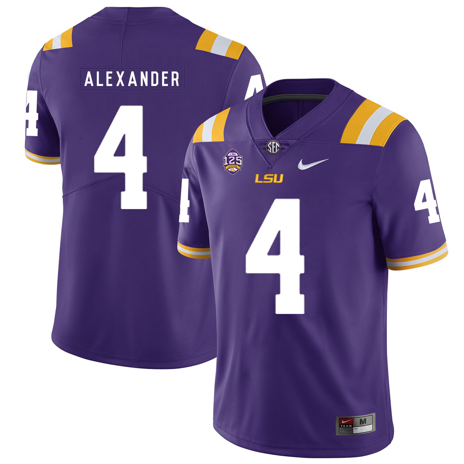 LSU Tigers 4 Kwon Alexander Purple Nike College Football Jersey