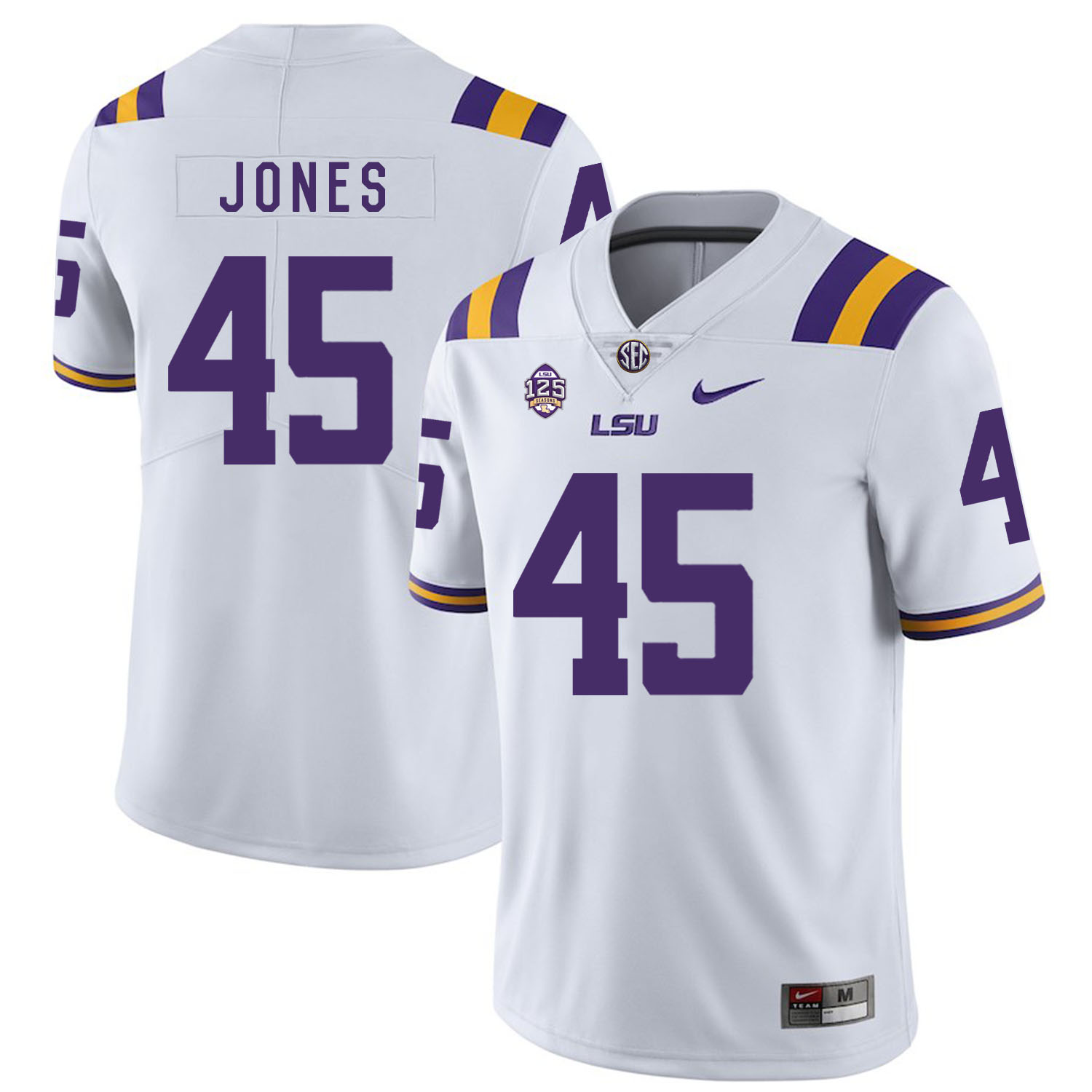 LSU Tigers 45 Deion Jones White Nike College Football Jersey