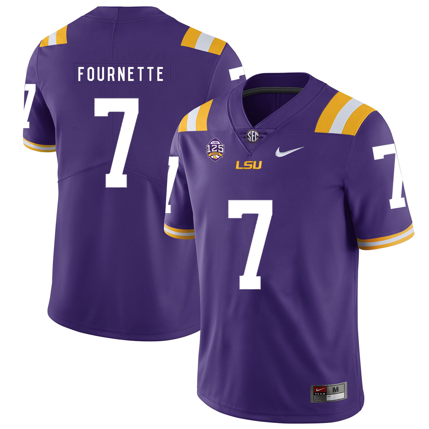 LSU Tigers 7 Leonard Fournette Purple Nike College Football Jersey