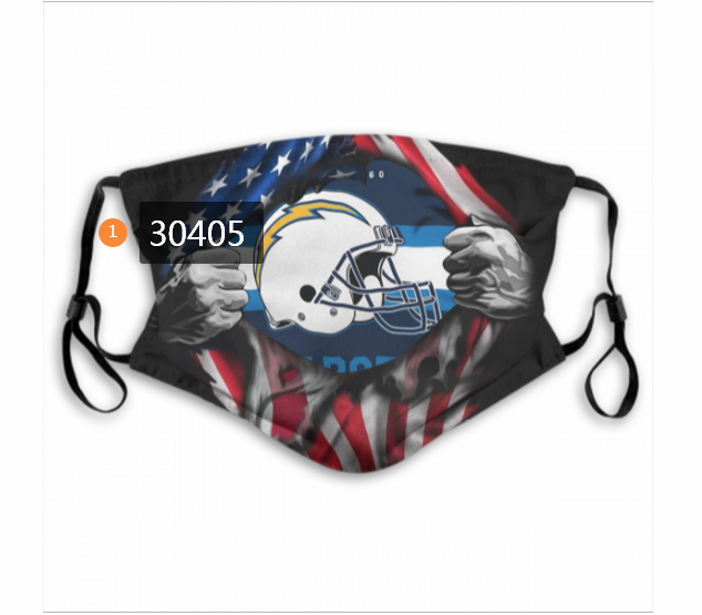 Los-Angeles-Chargers-Team-Face-Mask-Cover-with-Earloop-30405