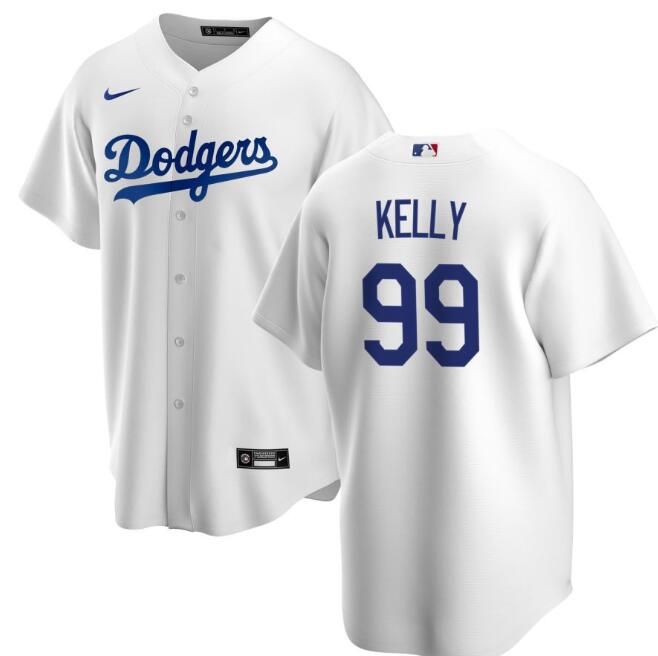 Los Angeles Dodgers No.99 Joe Kelly Away White Coolbase jersey