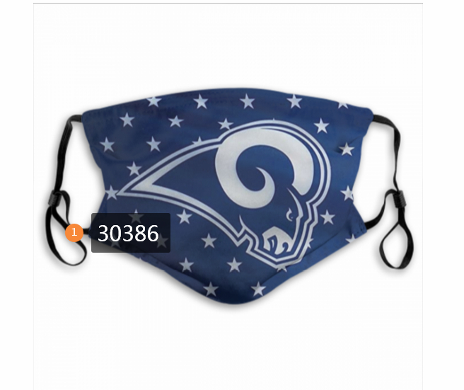 Los-Angeles-Rams-Team-Face-Mask-Cover-with-Earloop-30386