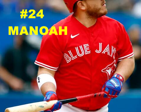 MEN'S TORONTO BLUE JAYS #6 ALEK MANOAH NIKE RED JERSEY