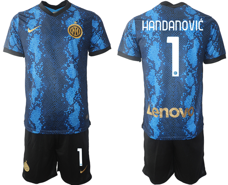 Men 2021-2022 Club Inter Milan home blue 1 HANDANOVIC Nike Soccer Jersey