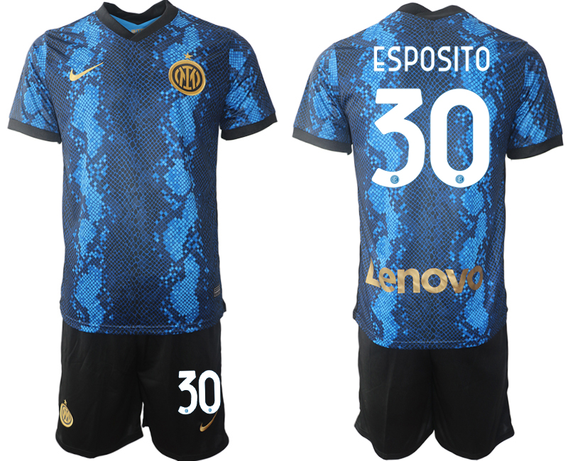 Men 2021-2022 Club Inter Milan home blue 30 ESPOSITO Nike Soccer Jersey