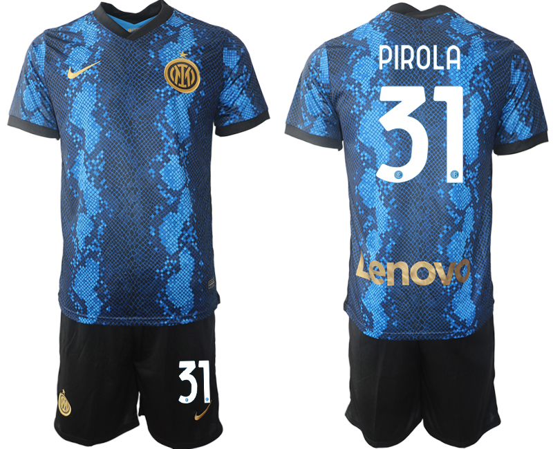 Men 2021-2022 Club Inter Milan home blue 31 PIROLA Nike Soccer Jersey