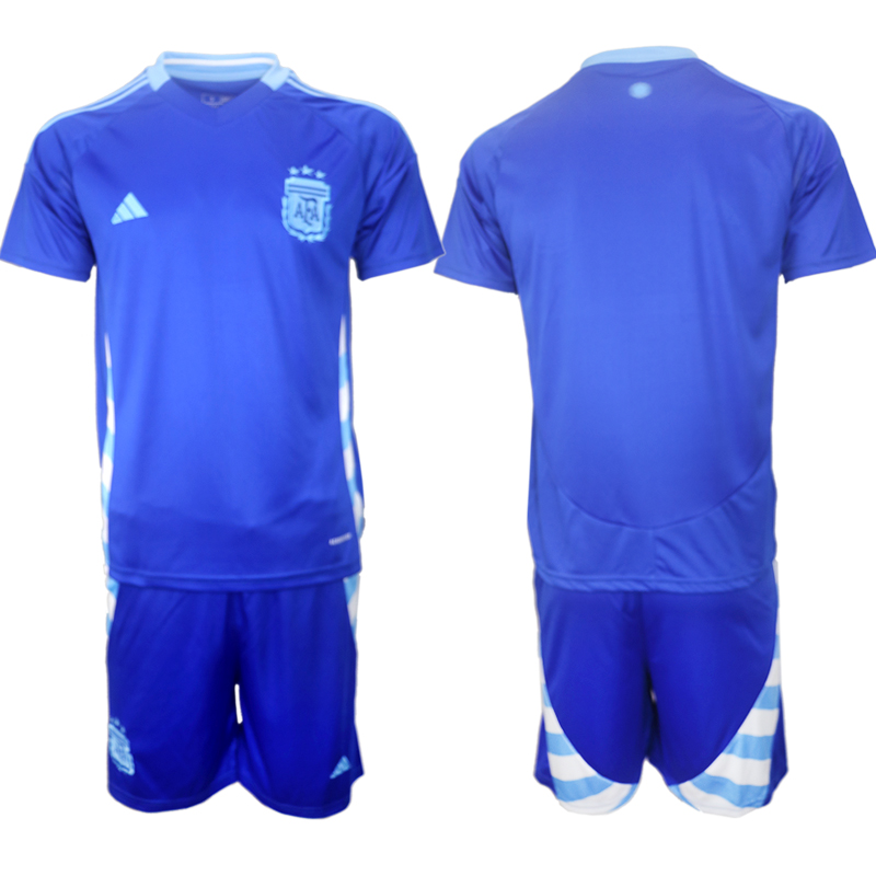 Men's Argentina away blank 2024-25 Suit Soccer Jerseys