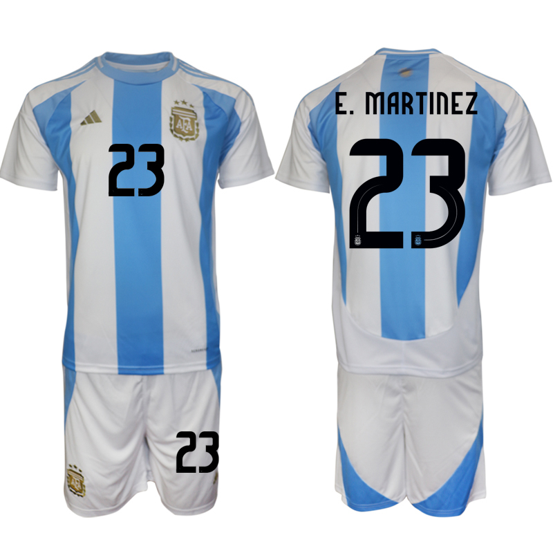 Men's Argentina home 23# E.MARTINEZ 2024-25 Suit Soccer Jerseys