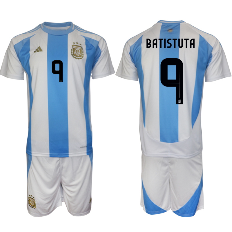 Men's Argentina home 9# BATISTUTA 2024-25 Suit Soccer Jerseys