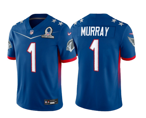 Men's Arizona Cardinals #1 Kyler Murray 2022 Royal Pro Bowl Stitched Jersey