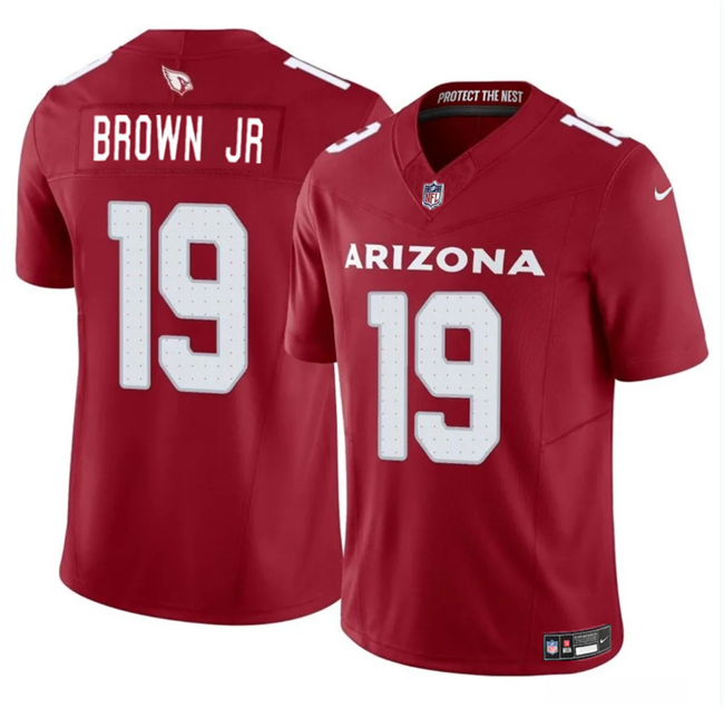 Men's Arizona Cardinals #19 Anthony Brown JR Red 2024 F.U.S.E. Vapor Untouchable Limited Stitched