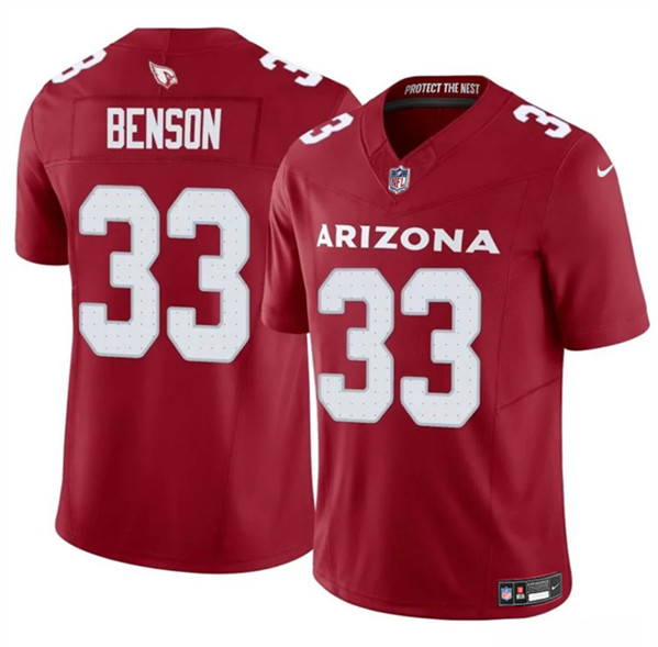 Men's Arizona Cardinals #33 Trey Benson Red 2024 F.U.S.E. Vapor Untouchable Limited Football Stitched Jersey