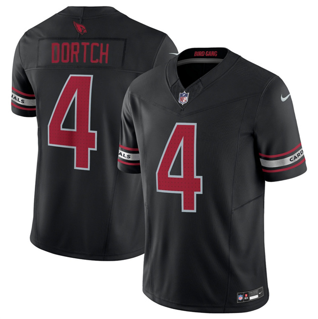 Men's Arizona Cardinals #4 Greg Dortch Black 2024 F.U.S.E. Vapor Untouchable Limited Stitched Football Jersey