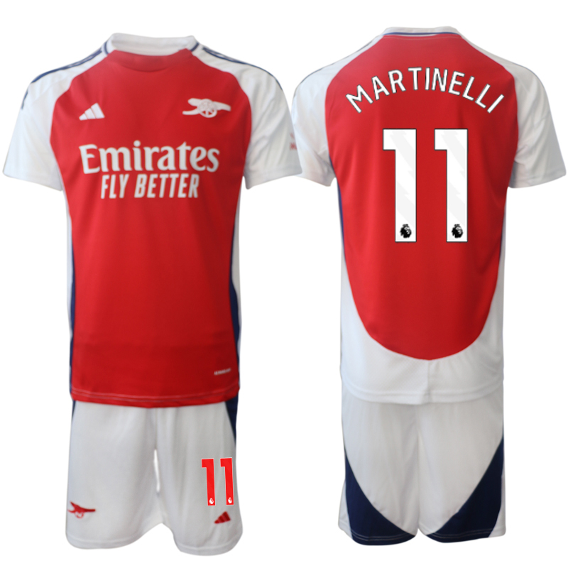 Men's Arsenal home 11# MARTINELLI 2024-25 Suit Soccer Jerseys