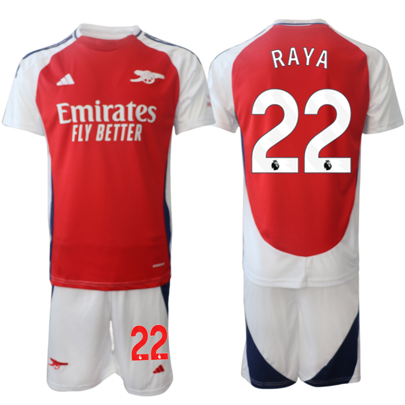 Men's Arsenal home 22# RAYA 2024-25 Suit Soccer Jerseys