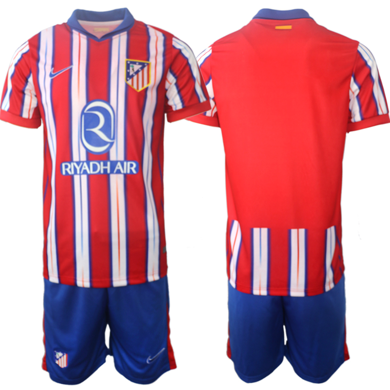 Men's Atlético de Madrid home blank 2024-25 Suit Soccer Jerseys