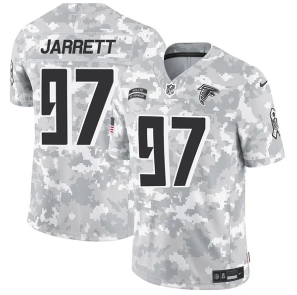 Men's Atlanta Falcons #97 Grady Jarrett 2024 F.U.S.E. Arctic Camo Salute to Service Limited Football Stitched Jersey