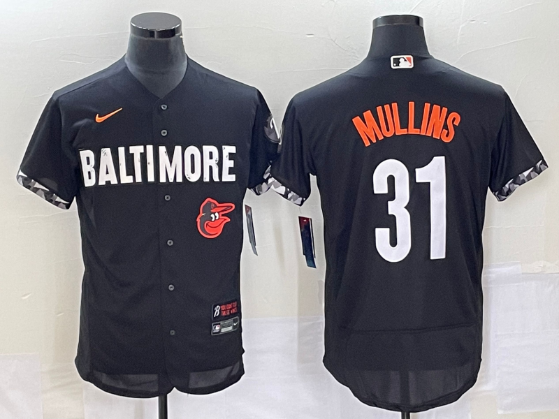 Men's Baltimore Orioles #31 Cedric Mullins Black 2023 City Connect Flex Base