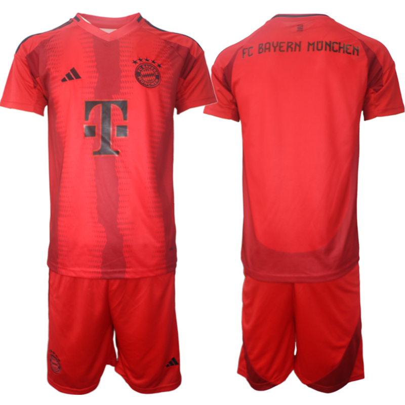 Men's Bayern Munchen home blank 2024-25 Suit Soccer Jerseys