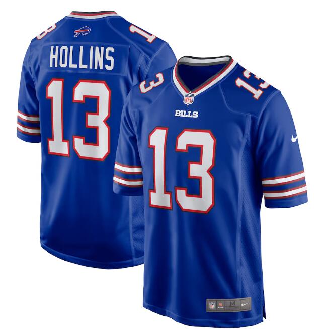 Men's Buffalo Bills #13 Mack Hollins Royal Blue Nike Game Jersey