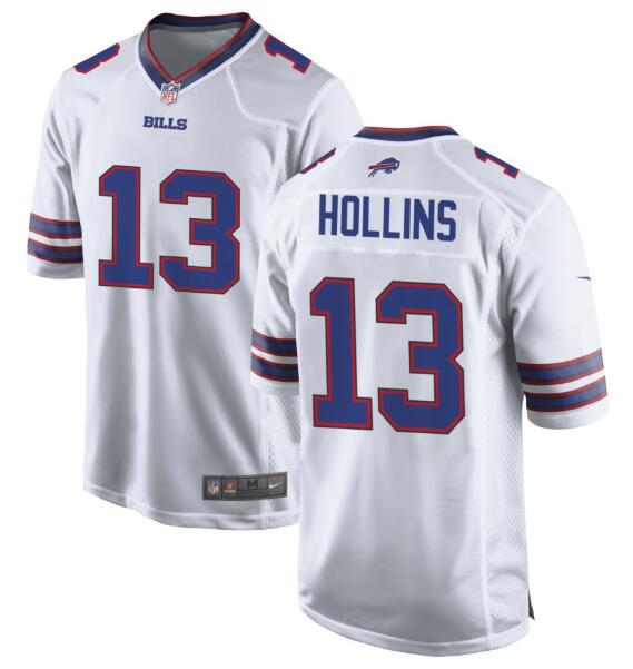 Men's Buffalo Bills #13 Mack Hollins White Nike Game Jersey