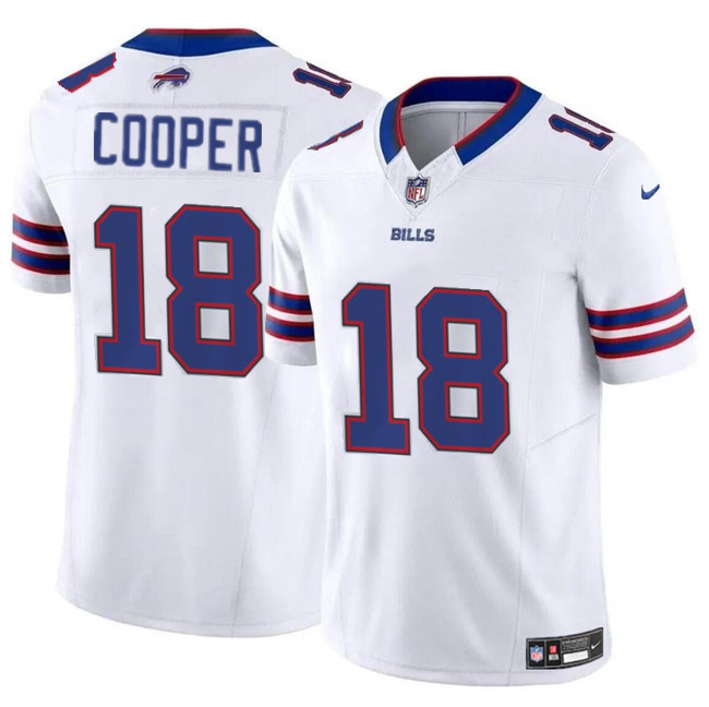 Men's Buffalo Bills #18 Amari Cooper White 2024 F.U.S.E. Vapor Untouchable Limited Stitched Football Jersey